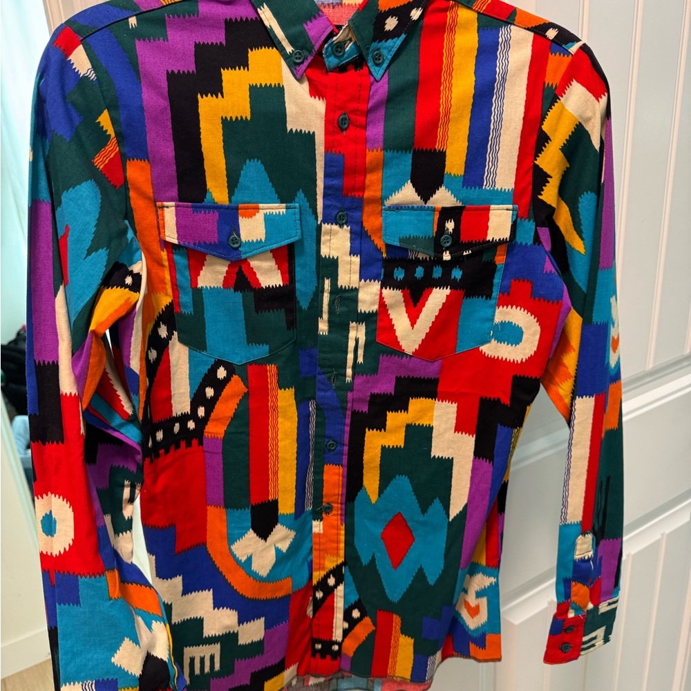 Wrangler Multicolor Geometric Western Shirt